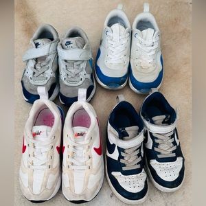 Nike boys shoes (lot of 4)